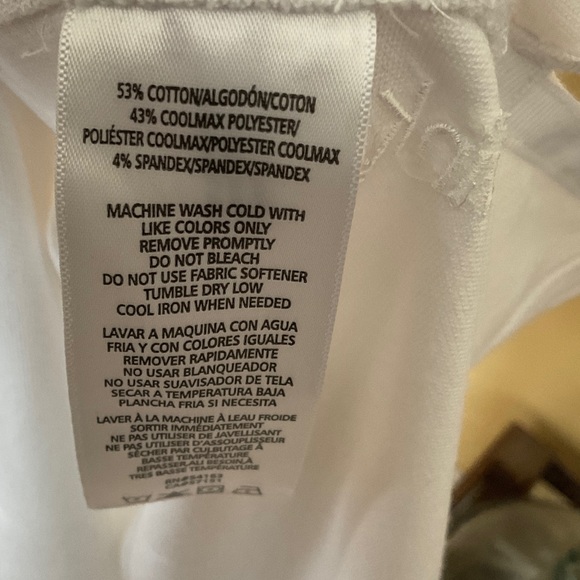 Calvin Klein Performance White Sleeveless Polo Shirt - Picture 4 of 4